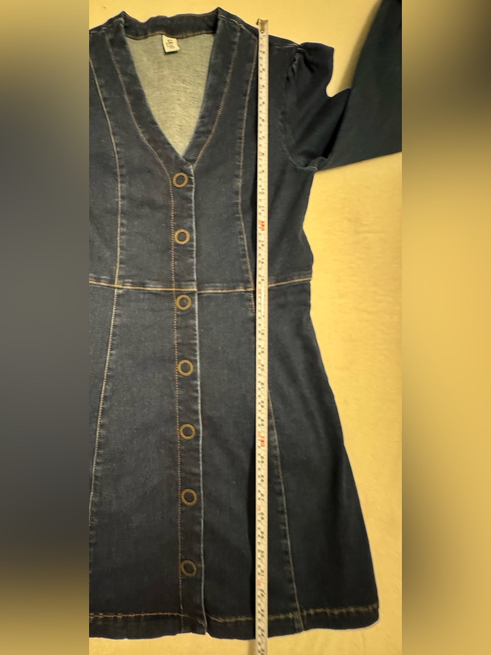 NEW Liu Jo Milano Short Denim Dress Dark Wash 3/4 Sleeves Size US 4 - Picture 12 of 12
